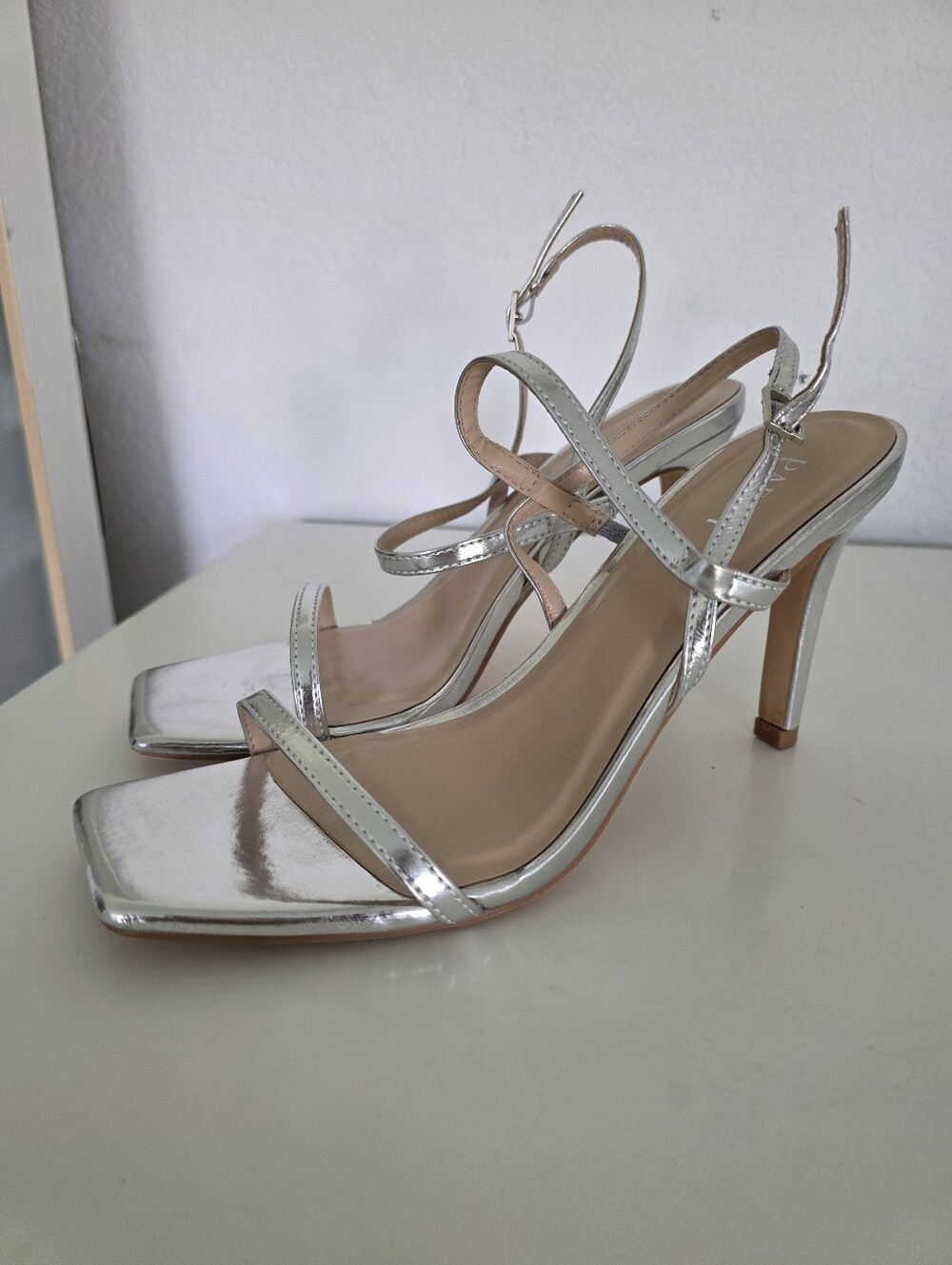 Silver Heels Size 8